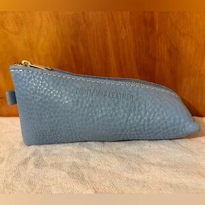 Portland Leather Slate Blue Pouch